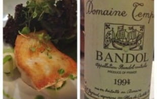 Brill with oxtail and Domaine Tempier Bandol