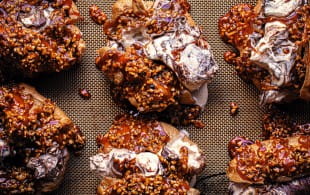 James Martin's chocolate and hazelnut choux buns