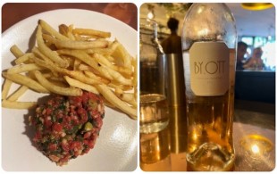 Steak tartare and Provence rosé