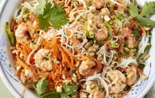 Prawn, lime, peanut and herb rice noodles 