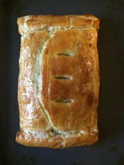 Fridge- or freezer-foraged cheese, onion and parsley pie